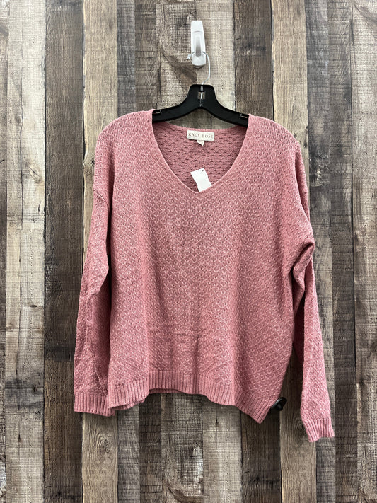 Sweater By Knox Rose In Pink, Size: M