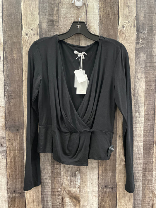 Top Long Sleeve By Good American In Black, Size: L