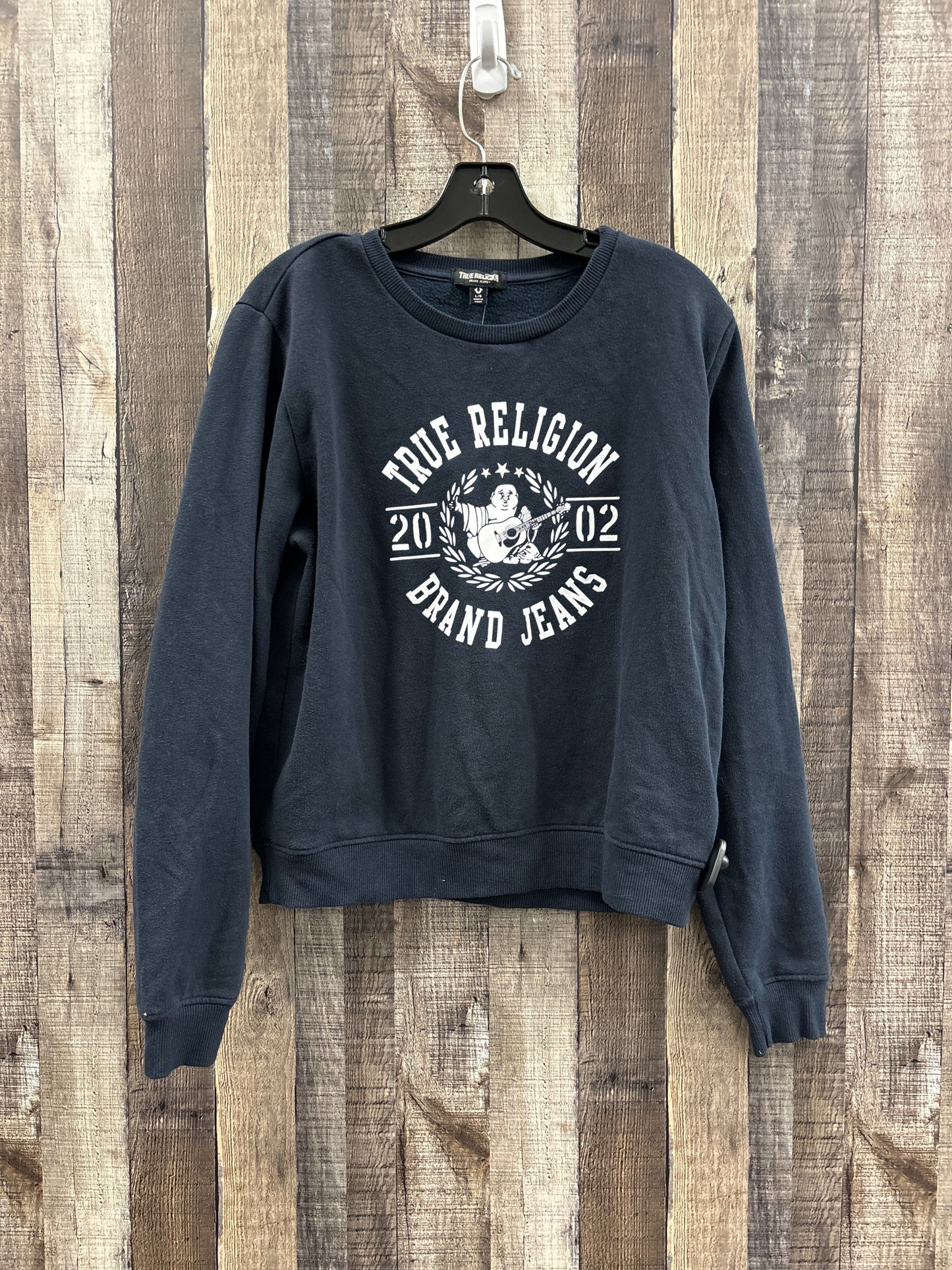 Sweatshirt Crewneck By True Religion In Navy, Size: L