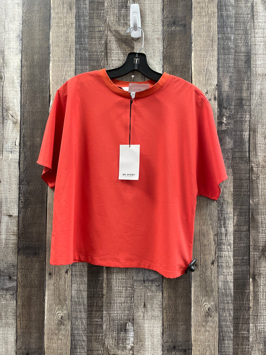 Athletic Top Short Sleeve By Cme In Orange, Size: S