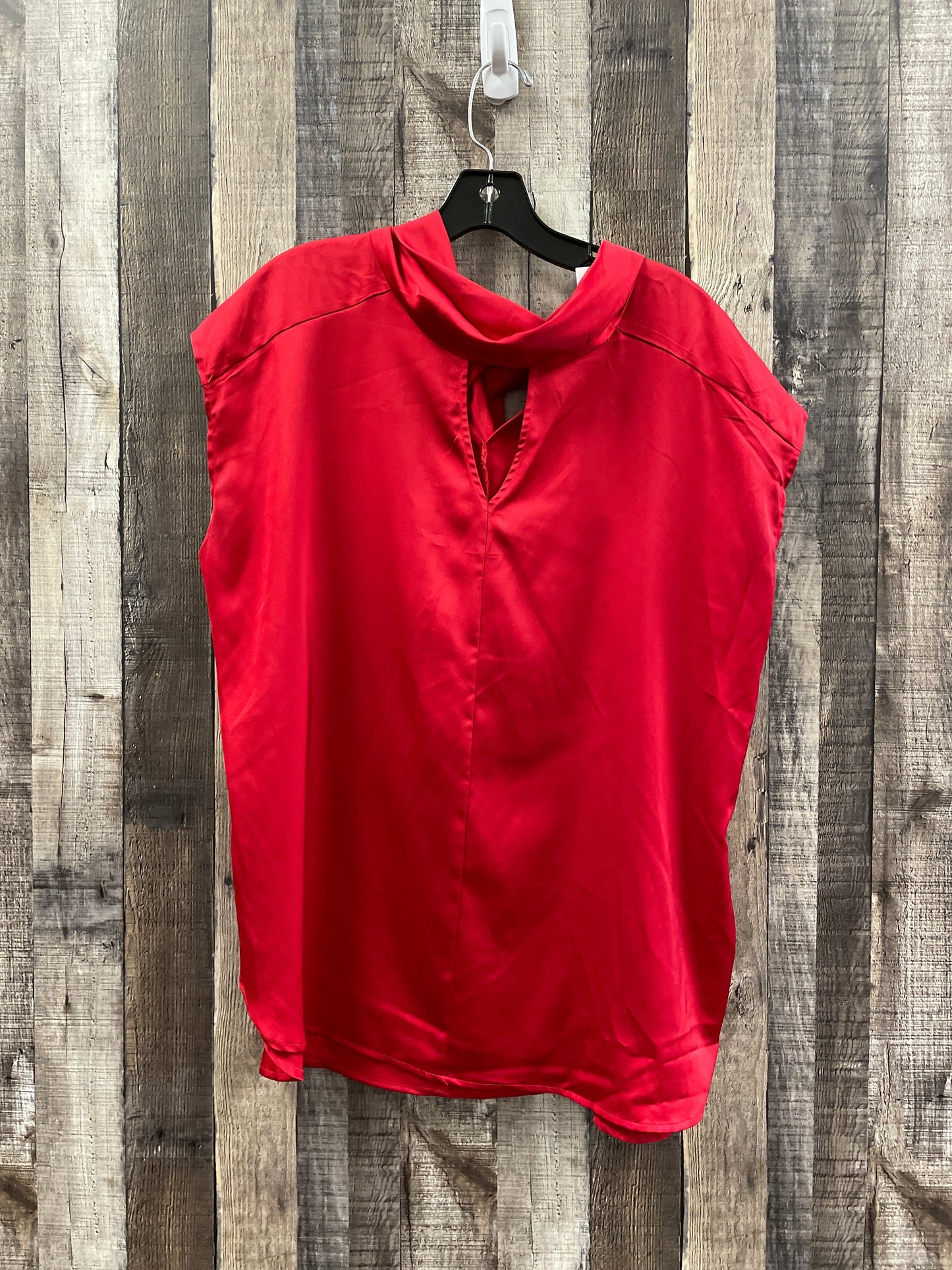 Blouse Sleeveless By New York And Co In Red, Size: Xl