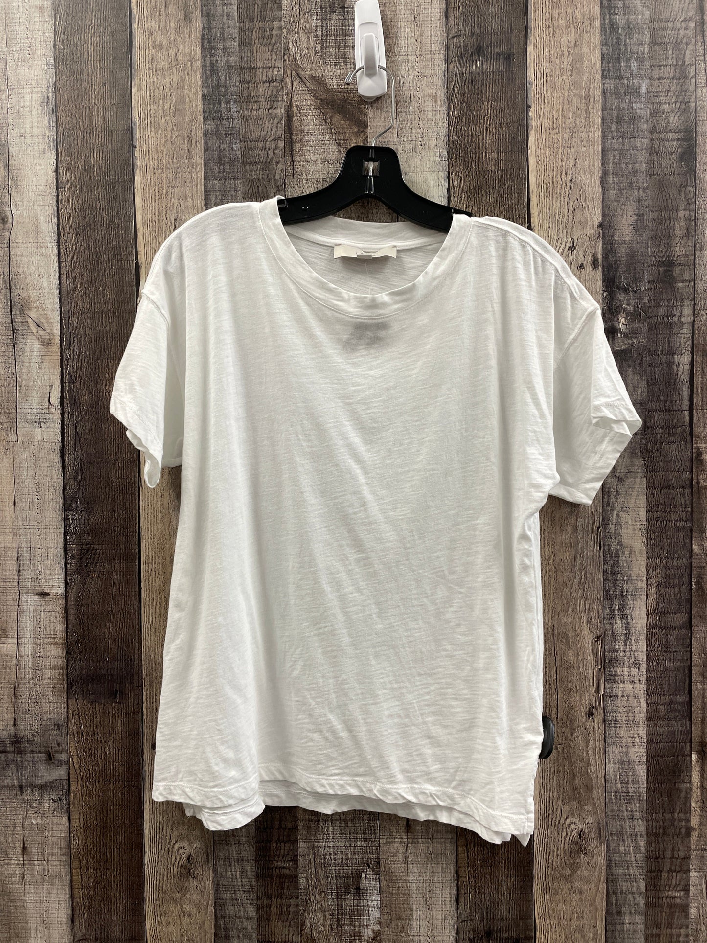 Top Short Sleeve Basic By Loft In White, Size: Xs