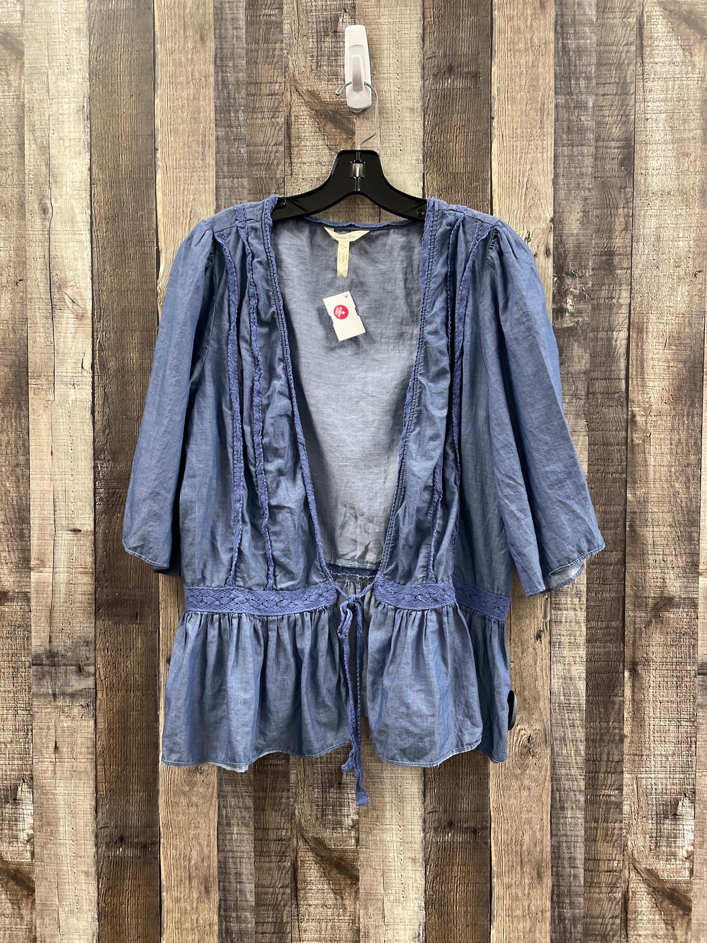 Cardigan By Matilda Jane In Blue Denim, Size: L