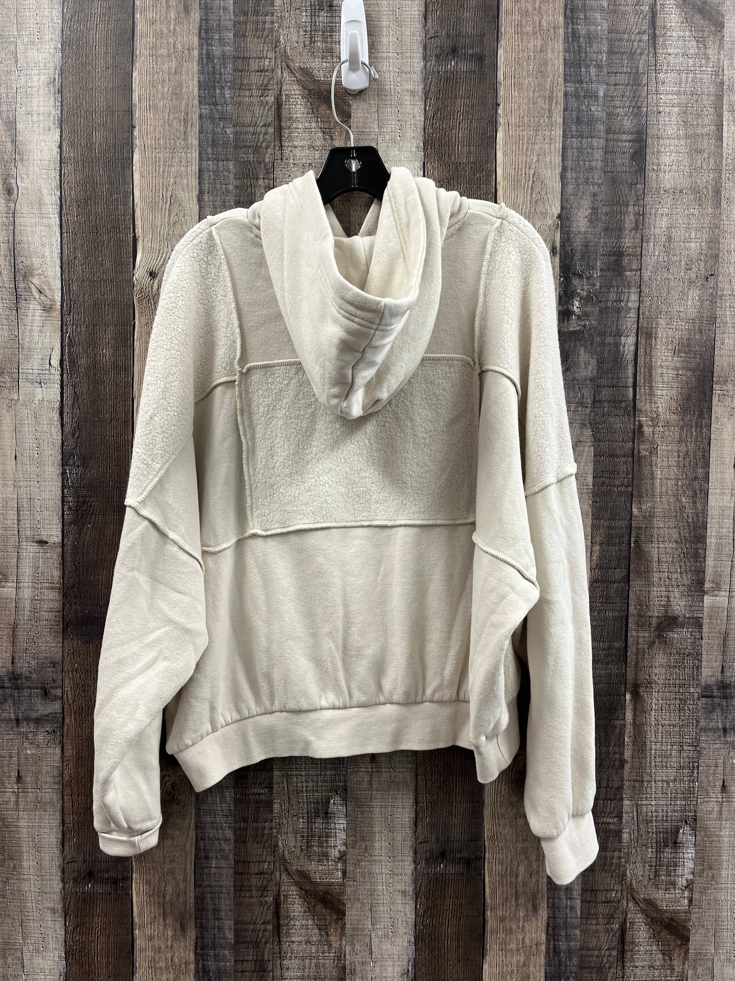 Sweatshirt Hoodie By Aerie In Cream, Size: M