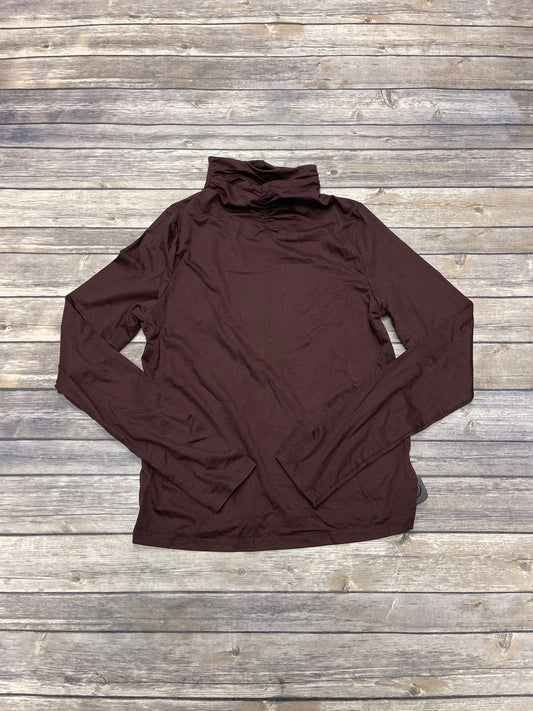 Top Long Sleeve By A New Day In Brown, Size: S