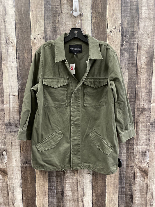 Jacket Utility By Who What Wear In Green, Size: M