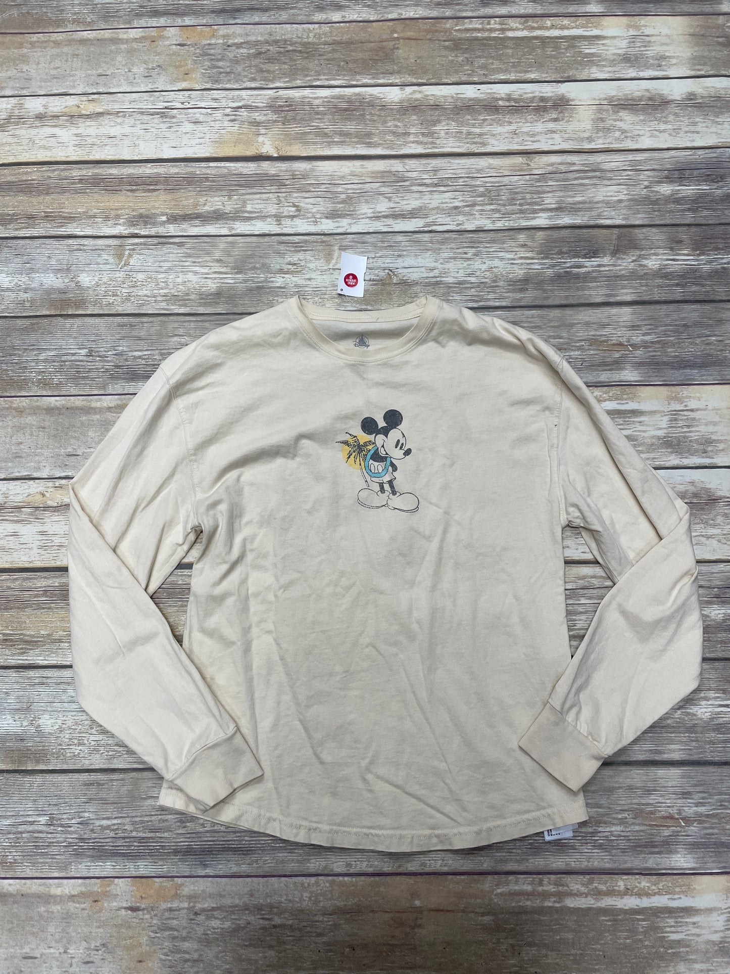 Top Long Sleeve By Disney Store In Yellow, Size: L