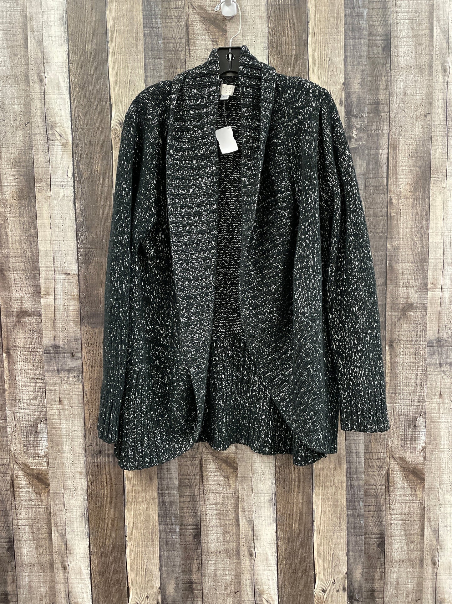 Sweater Cardigan By A New Day In Black, Size: Xxl