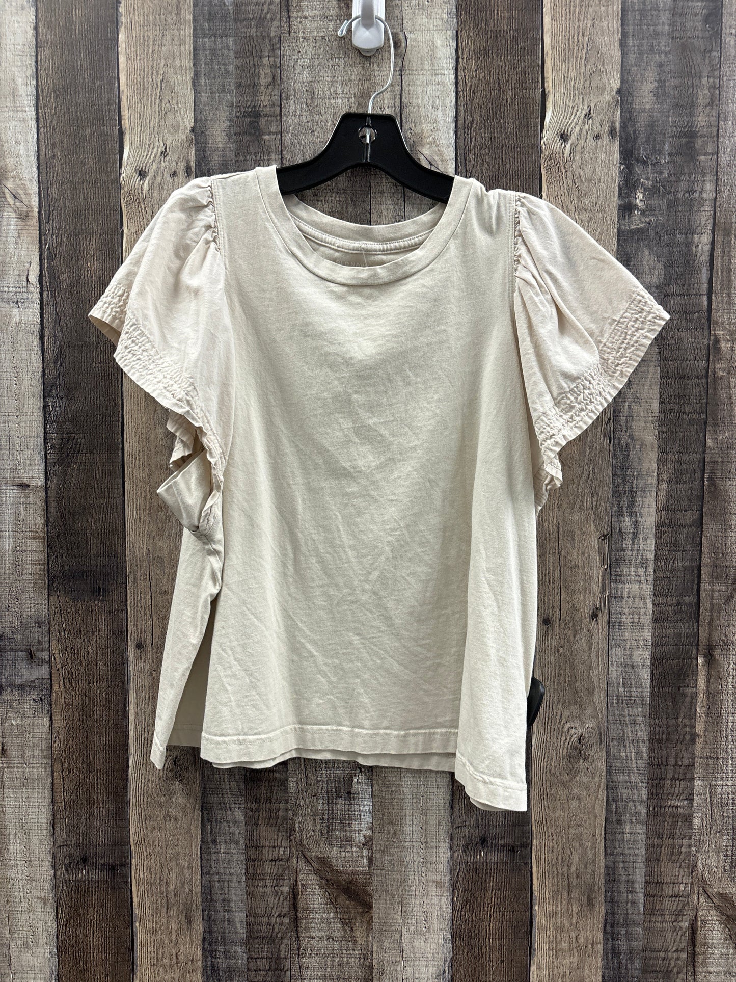 Top Short Sleeve By Old Navy In Beige, Size: Xl