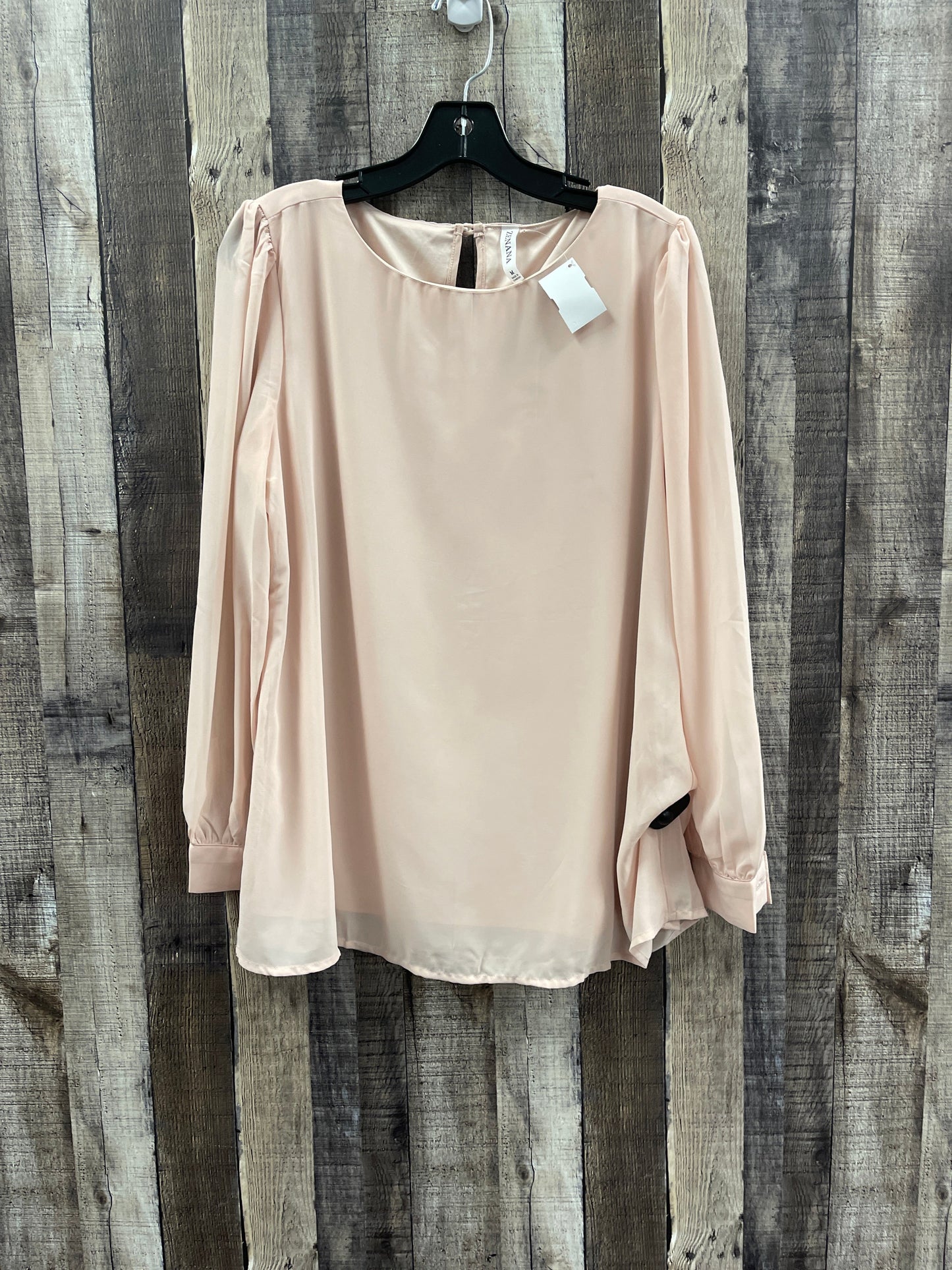 Top Long Sleeve By Zenana Outfitters In Pink, Size: M