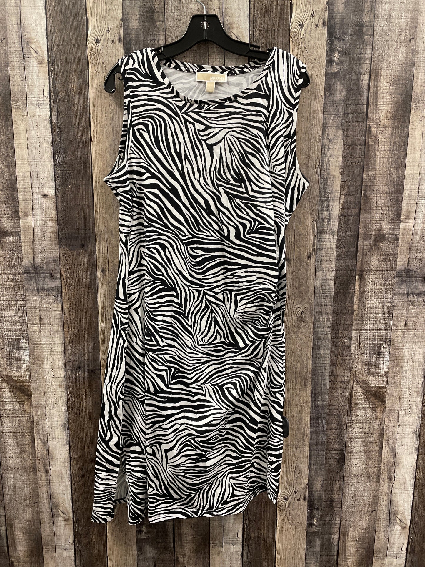 Dress Designer By Michael Kors In Zebra Print, Size: Xl