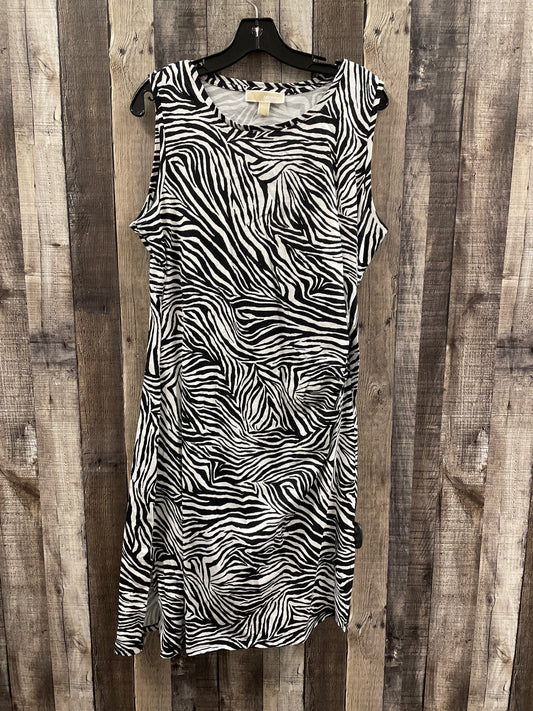 Dress Designer By Michael Kors In Zebra Print, Size: Xl