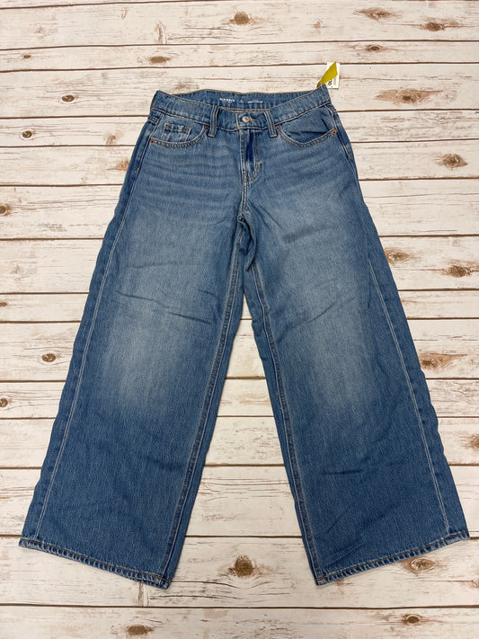 Jeans Wide Leg By Old Navy In Blue Denim, Size: 2