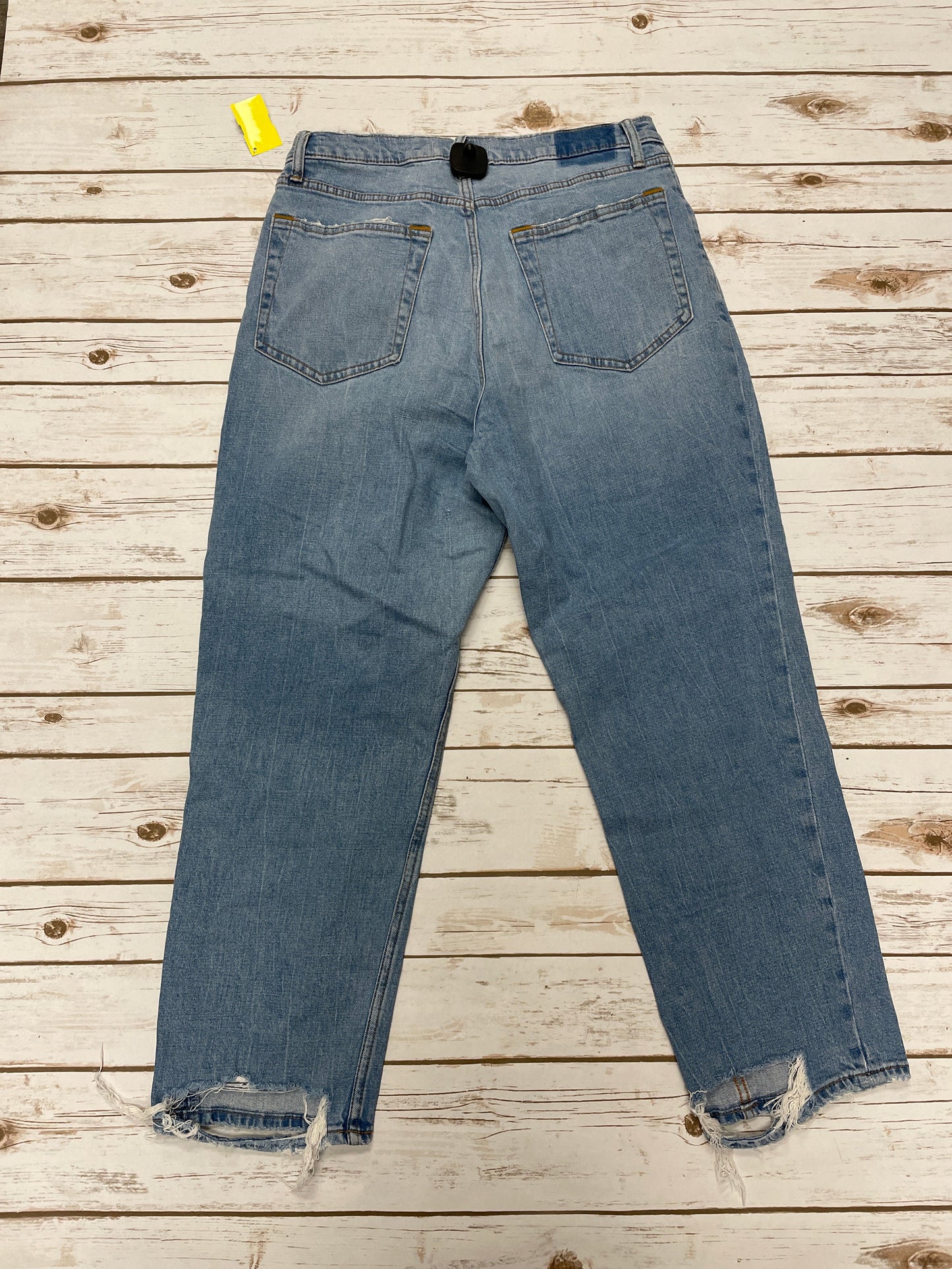 Jeans Straight By Abercrombie And Fitch In Blue Denim, Size: 14