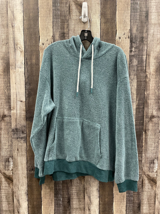 Sweatshirt Hoodie By Members Mark In Teal, Size: Xxl