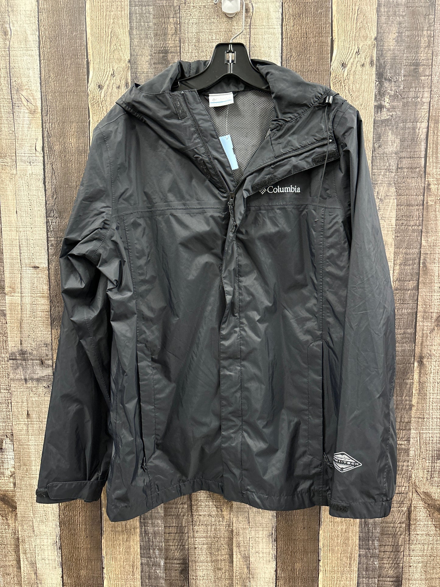 Jacket Windbreaker By Columbia In Black, Size: S