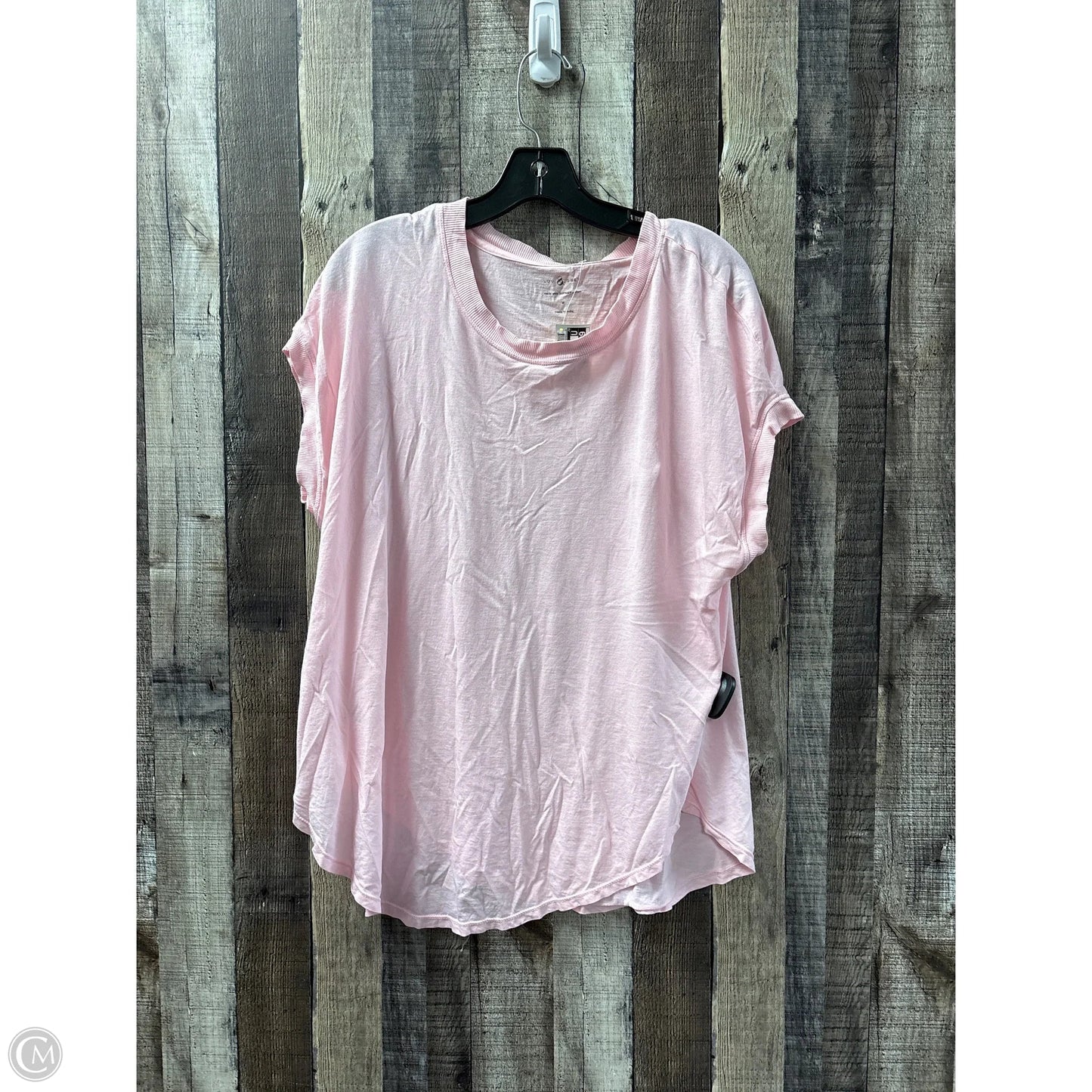 Top Short Sleeve By Lou And Grey In Pink, Size: M