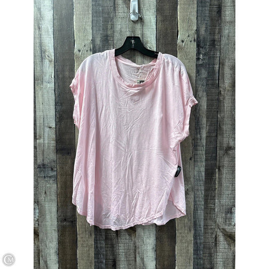 Top Short Sleeve By Lou And Grey In Pink, Size: M