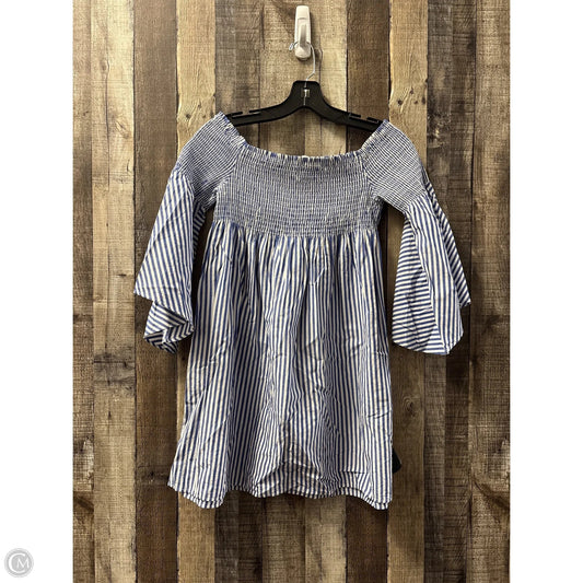 Top Short Sleeve By Zara Women In Striped Pattern, Size: S