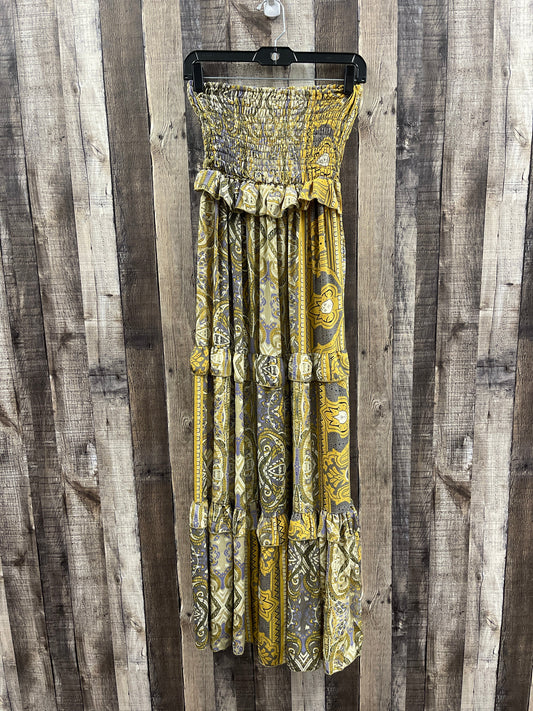 Yellow Dress Casual Maxi Earthbound, Size S