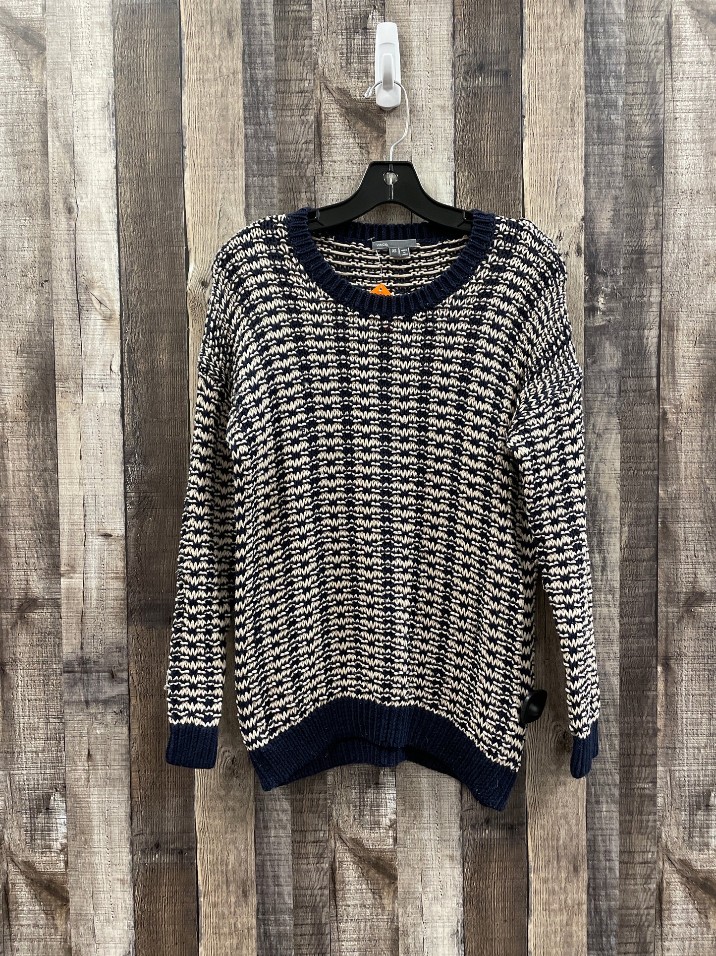 Blue White Sweater Vince, Size Xs