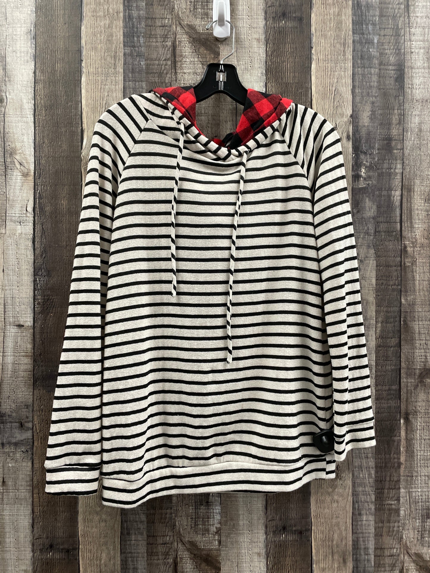 Striped Sweatshirt Hoodie Mon Ami, Size L