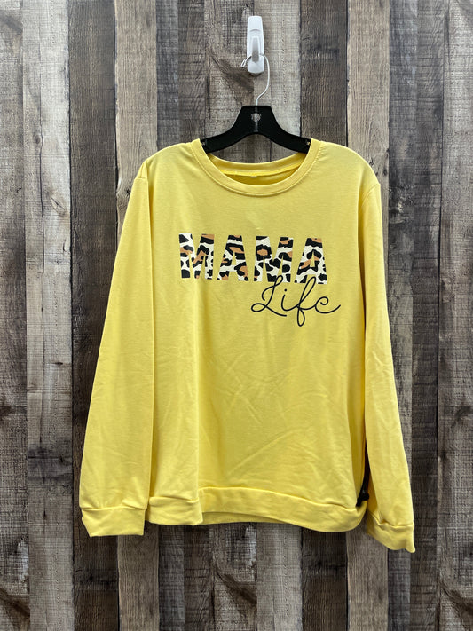 Yellow Sweatshirt Crewneck Cmf, Size L