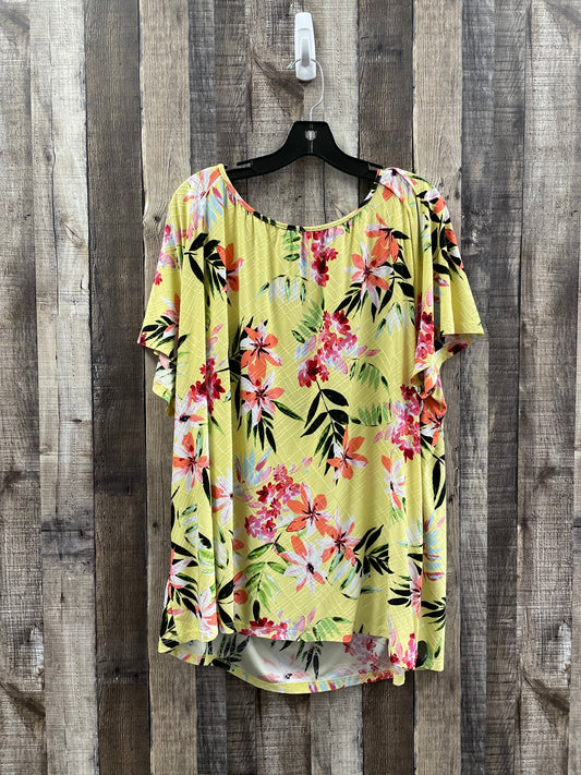 Top Short Sleeve By Croft And Barrow  Size: 3x