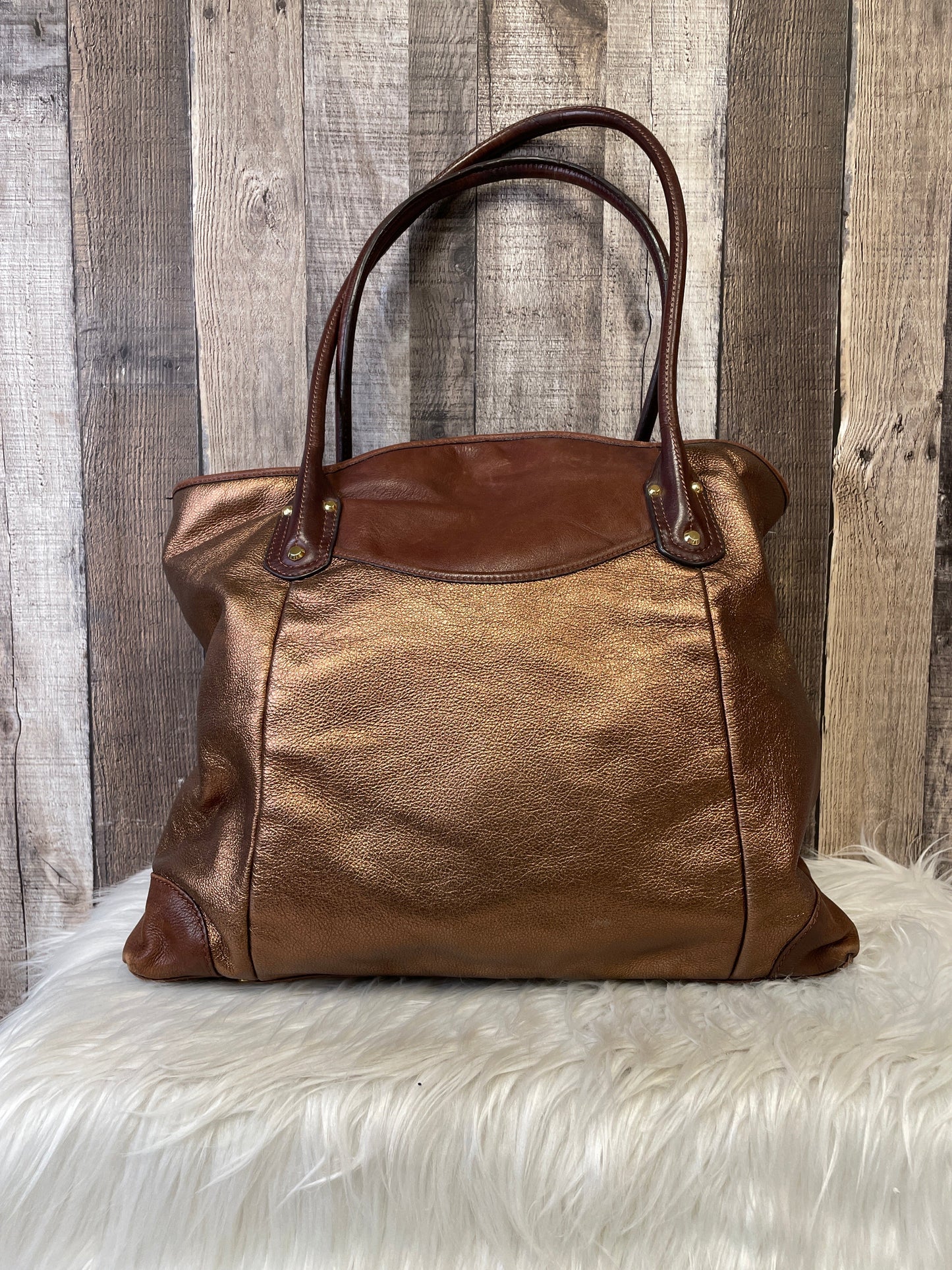 Handbag Leather By B Makowsky  Size: Large