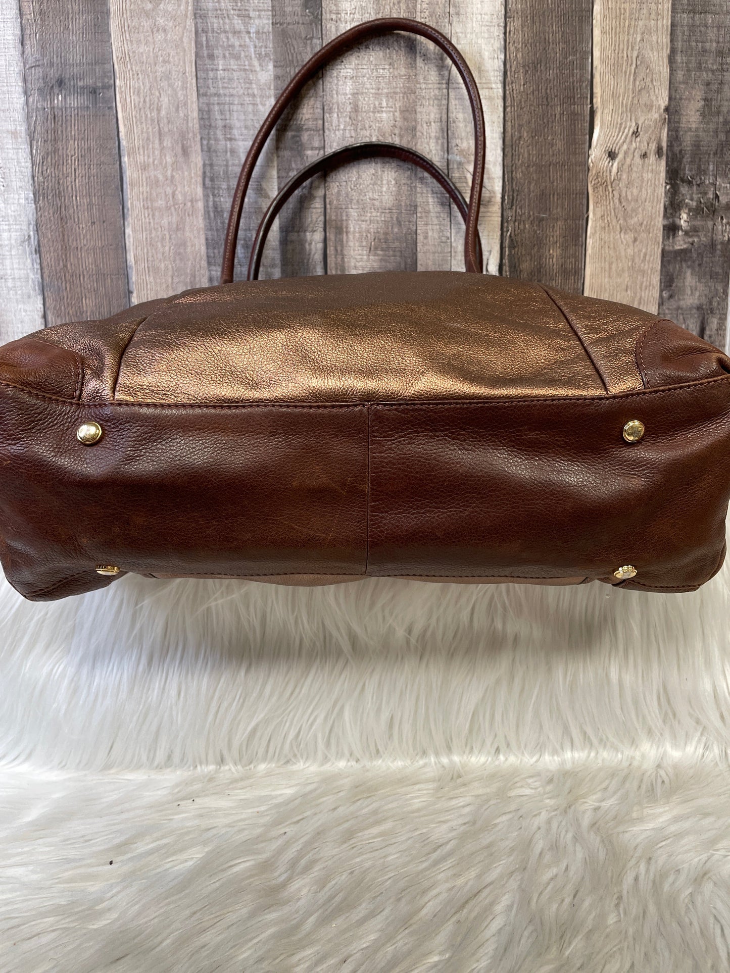 Handbag Leather By B Makowsky  Size: Large