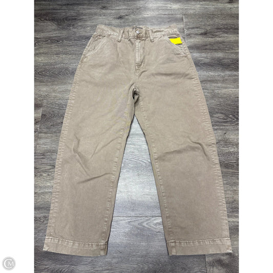 Jeans Wide Leg By Ae77 In Brown, Size: 4