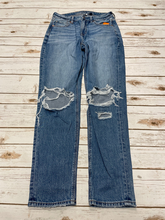 Jeans Straight By American Eagle In Blue Denim, Size: 4l