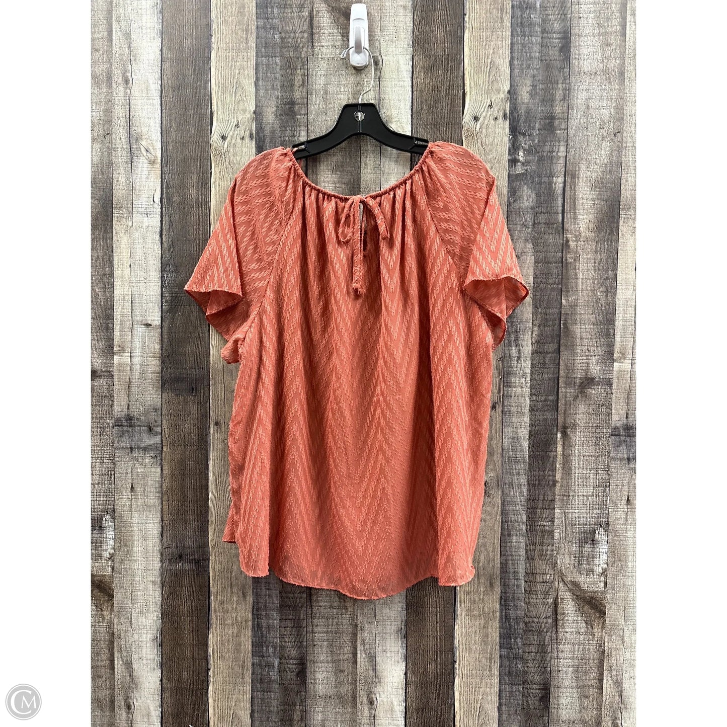 Top Short Sleeve By Lc Lauren Conrad In Pink, Size: Xxl