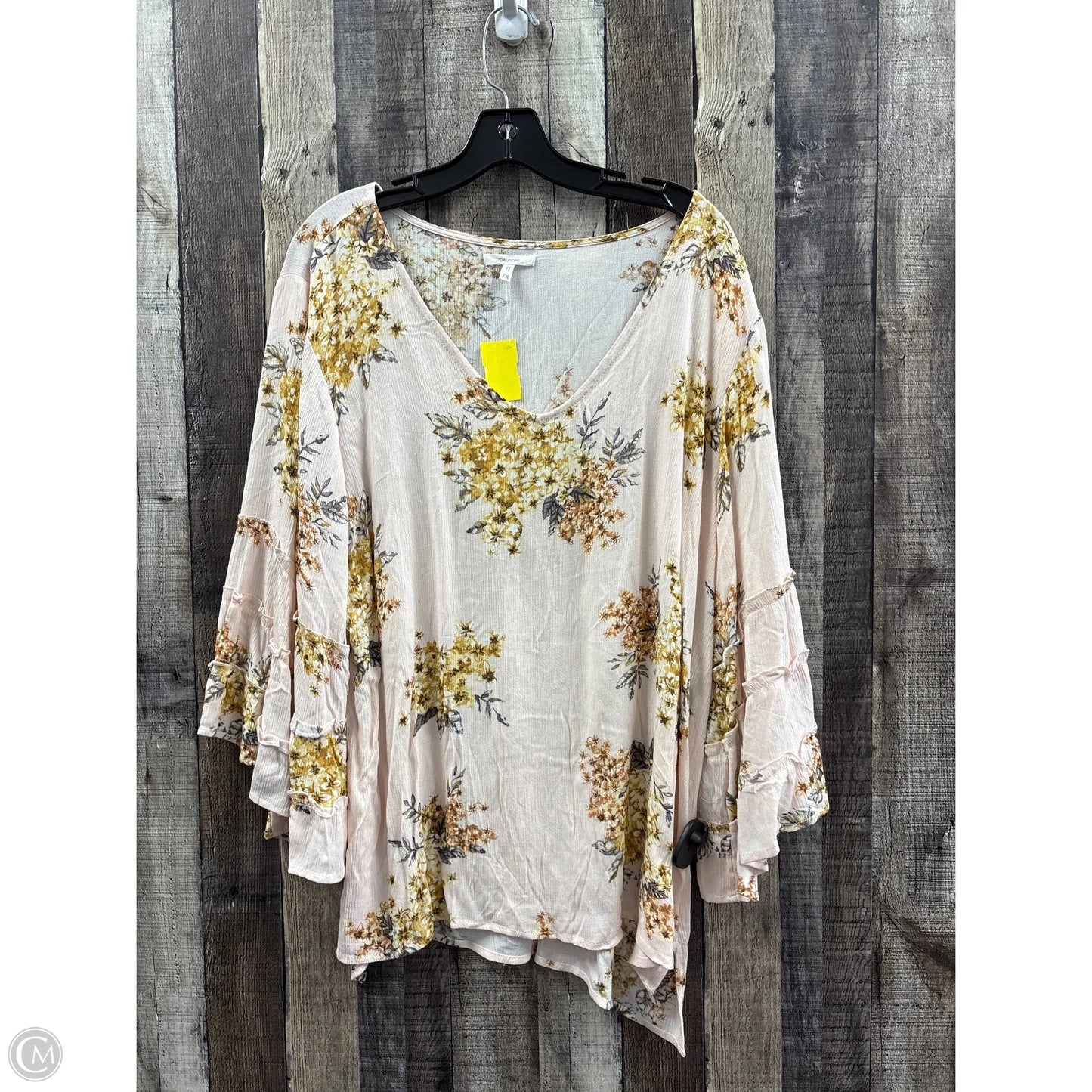 Top 3/4 Sleeve By Maurices In Pink, Size: Xxl