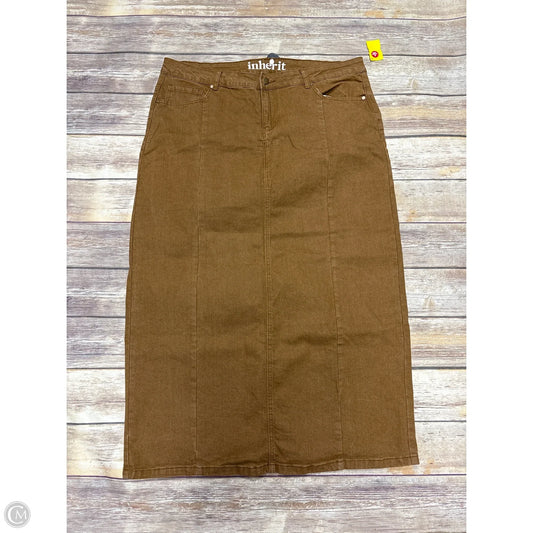 Skirt Maxi By Cmf In Tan, Size: 16