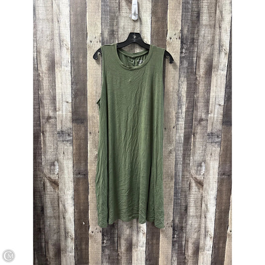 Dress Casual Midi By Time And Tru In Green, Size: 3x