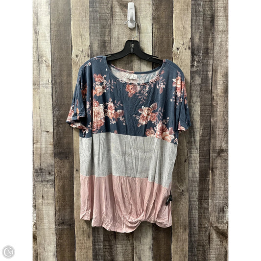Top Short Sleeve By Maurices In Multi-colored, Size: 1x