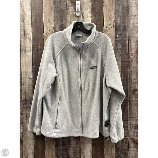 Jacket Fleece By Columbia In Grey, Size: 3x