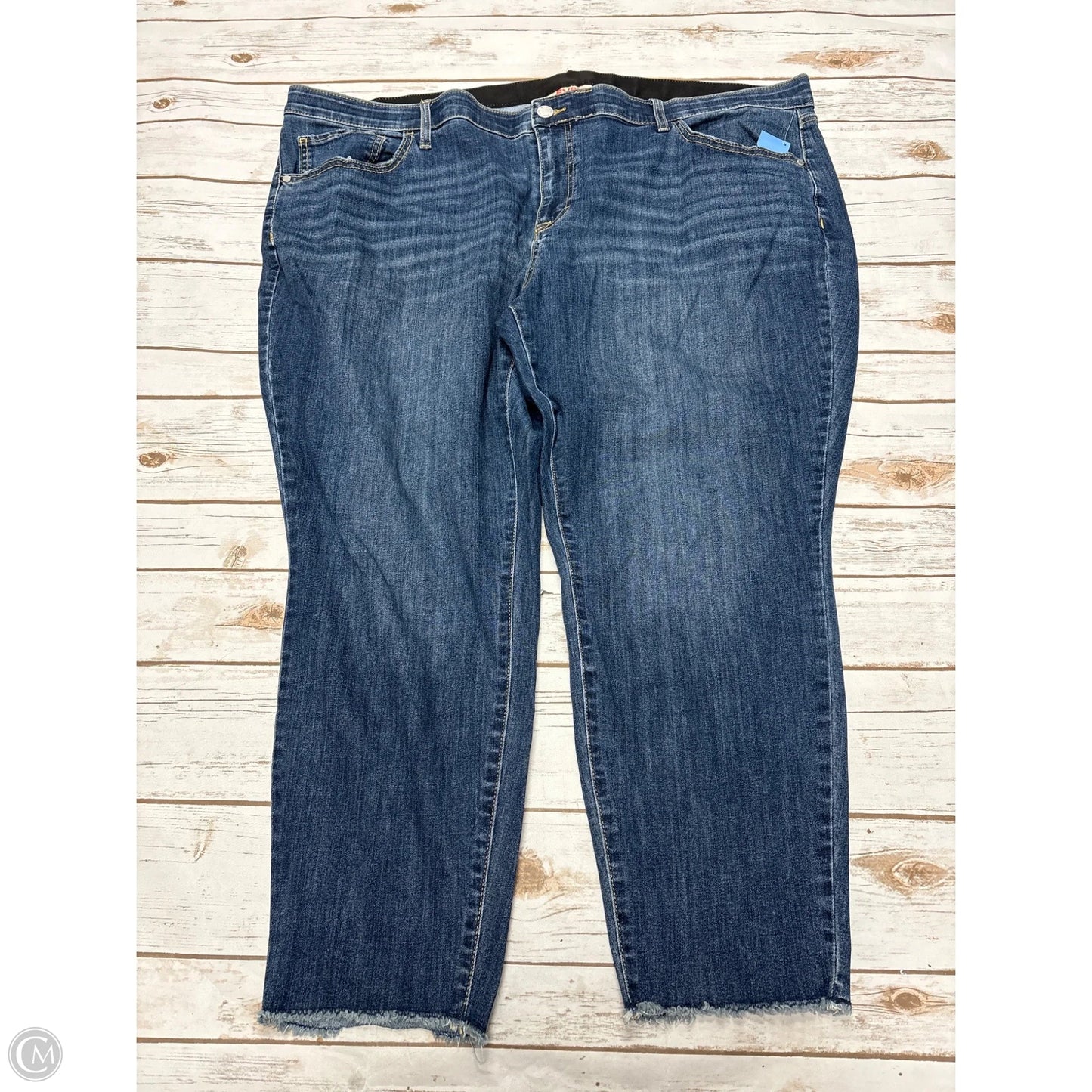 Jeans Skinny By Evri In Blue Denim, Size: 24