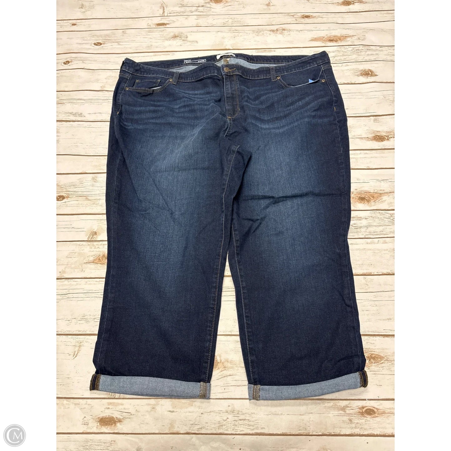 Jeans Cropped By Sonoma In Blue Denim, Size: 24