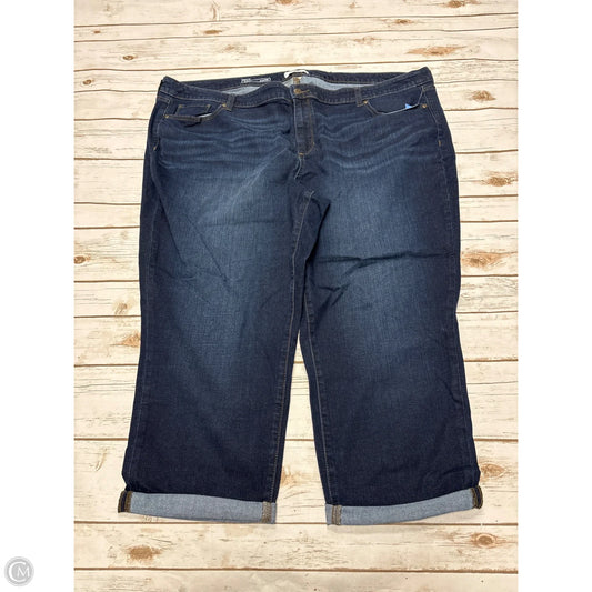 Jeans Cropped By Sonoma In Blue Denim, Size: 24