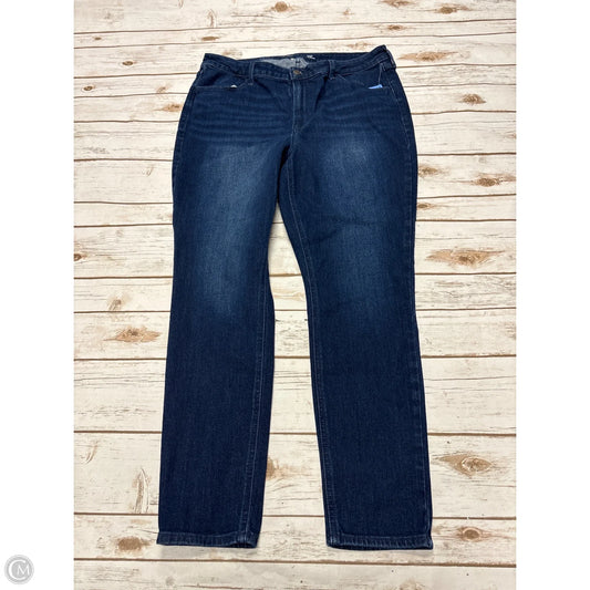 Jeans Skinny By Old Navy In Blue Denim, Size: 16
