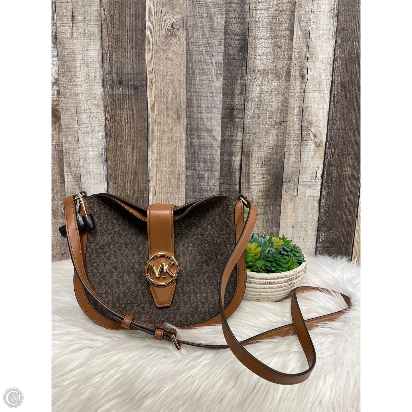 Crossbody Designer By Michael Kors, Size: Medium