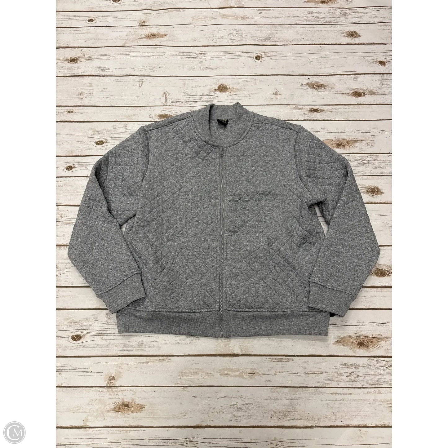 Athletic Jacket By Athletic Works In Grey, Size: Xl