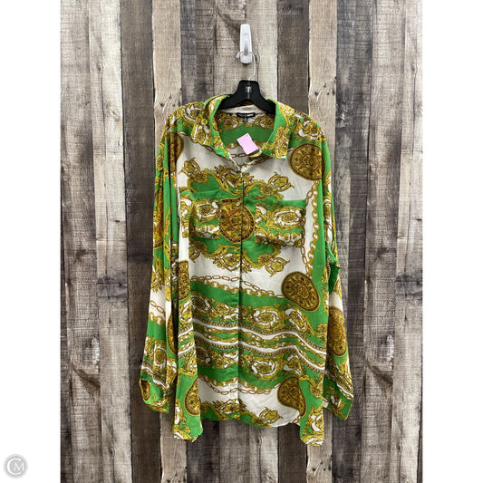 Top Long Sleeve By Fashion Nova In Multi-colored, Size: 2x