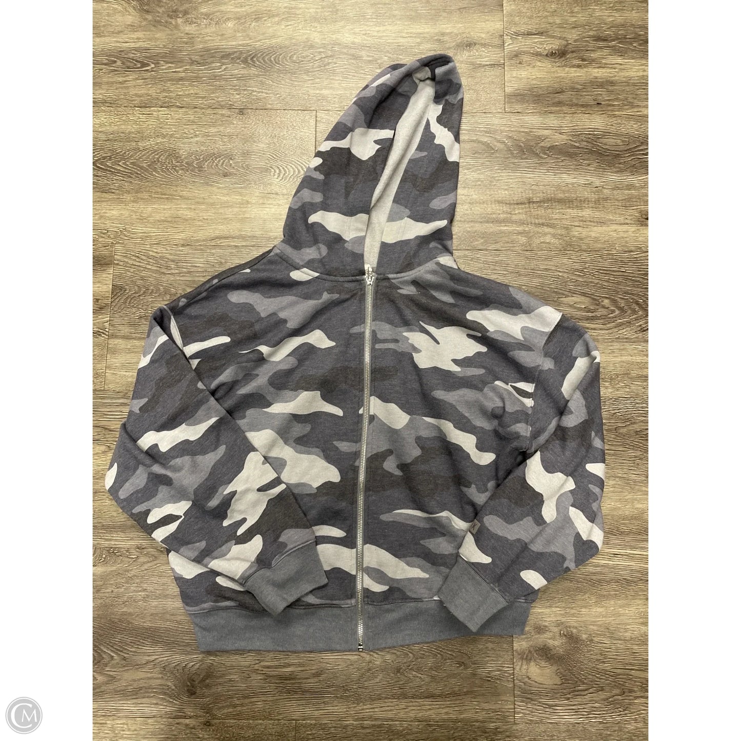 Sweatshirt Hoodie By Pink In Camouflage Print, Size: M