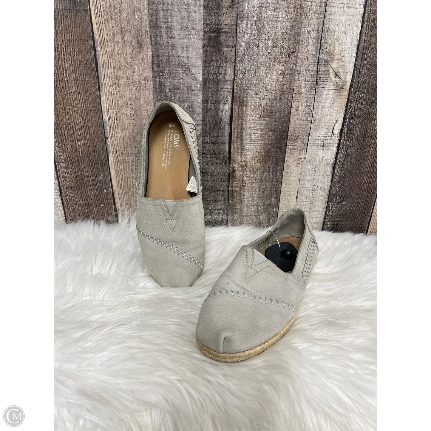 Shoes Flats By Toms In Grey, Size: 8