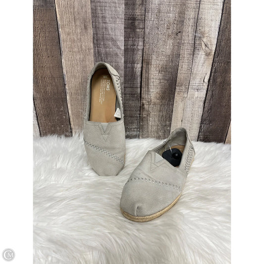 Shoes Flats By Toms In Grey, Size: 8