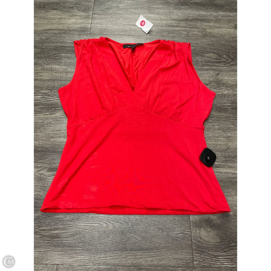 Top Sleeveless By White House Black Market In Red, Size: M