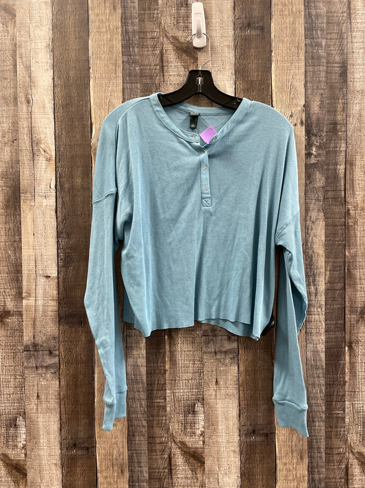 Blue Top Long Sleeve Wild Fable, Size M